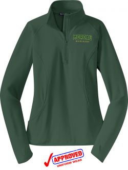 Sport-Tek Ladies Sport-Wick Stretch 1/2-Zip Pullover, Forest Green